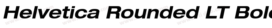 Helvetica Rounded LT Bold Oblique字体转换
